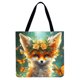 thumbnail image 1 of Bolso Tote Lino Con Gran Capacidad Flowers, 1 of 2
