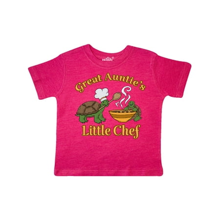 

Inktastic Great Auntie s Little Chef with Cute Turtles Gift Toddler Boy or Toddler Girl T-Shirt