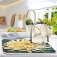 thumbnail image 5 of Kitchen Drying Mat 18x24In Drying Dish Mat Dish Drying Mats Kitchen Countertop Multi-Function Drain Drying Mat Kitchen Table Colorful Chrysanthemum, 5 of 8
