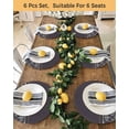 thumbnail image 4 of 15 Inch Round Placemats Set of 4, Boho Purple Flower Non Slip Heat Insulation PP Table Mats, Abstract Bohemia Pesley Floral Washable Place Mats for Kitchen Dining Party Table Decor, 4 of 7