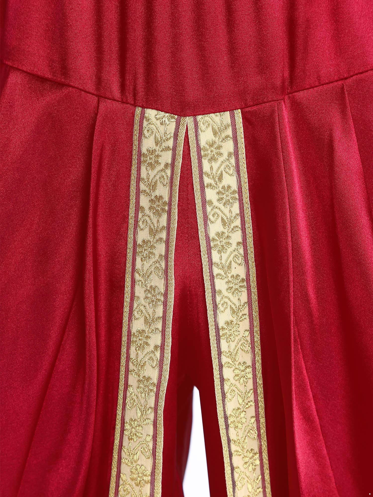 Men's Satin Harem Pants - South Indian Dhoti Style Yoga & Lounge Wear