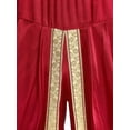 thumbnail image 7 of Miutii Men Satin Baggy Harem Palazzo Pants South Indian Dhoti Wrap Trousers Gym Yoga Exercise Sport Wear Burgundy S, 7 of 7