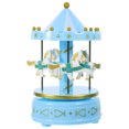 thumbnail image 1 of 1Pcs Exquisite Music Box Carousel Shape Romantic Style Music Box Ornament Graduation Gift, 1 of 8