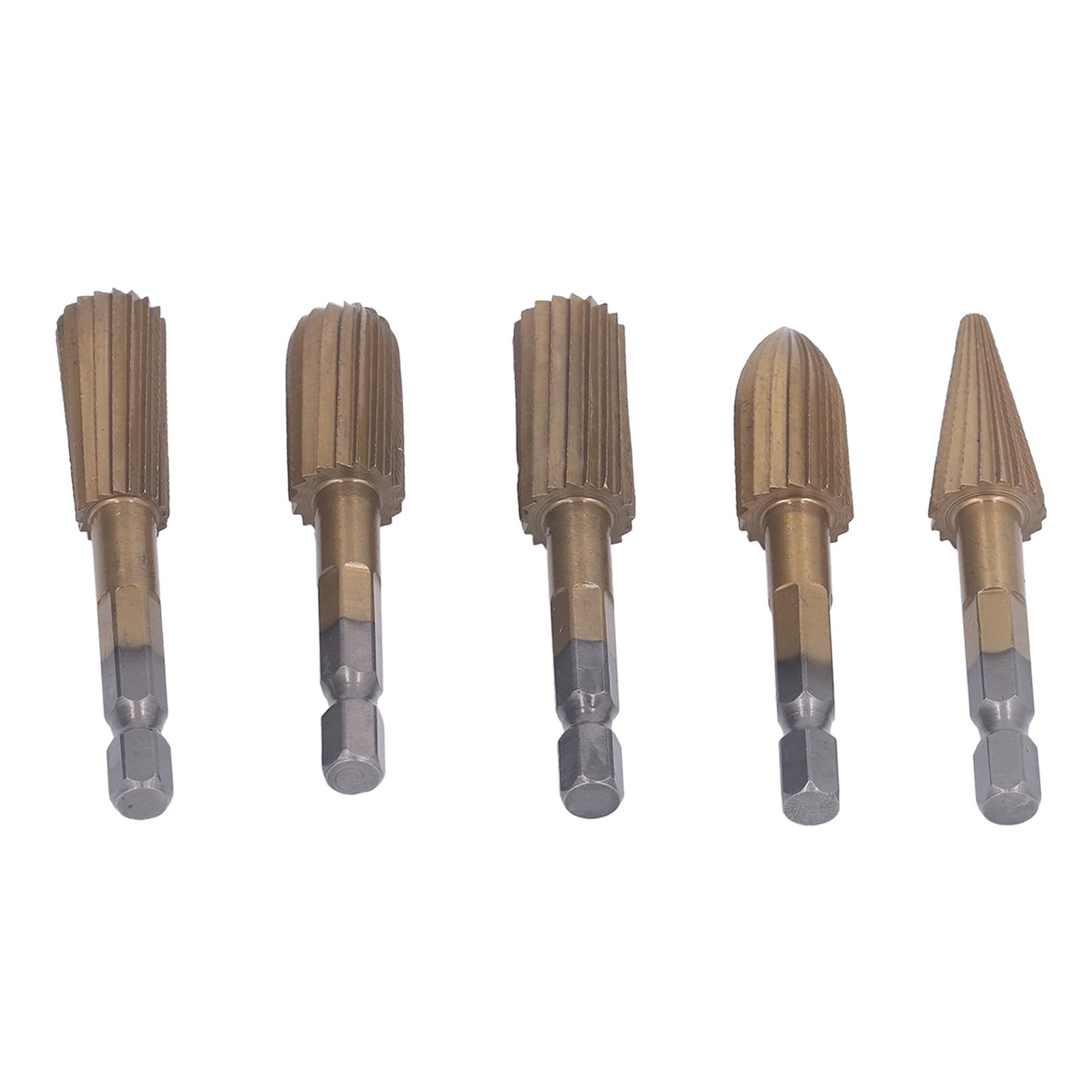 Wood Carving Files, File Burr Set Finish 5PCS For Softwood Hardwood