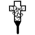 thumbnail image 2 of YAOMOBB Ground Stake Decorative Garden Stake Iron Stake with Hollow Out Rose Heart Letter Design for Cemetery, 2 of 7