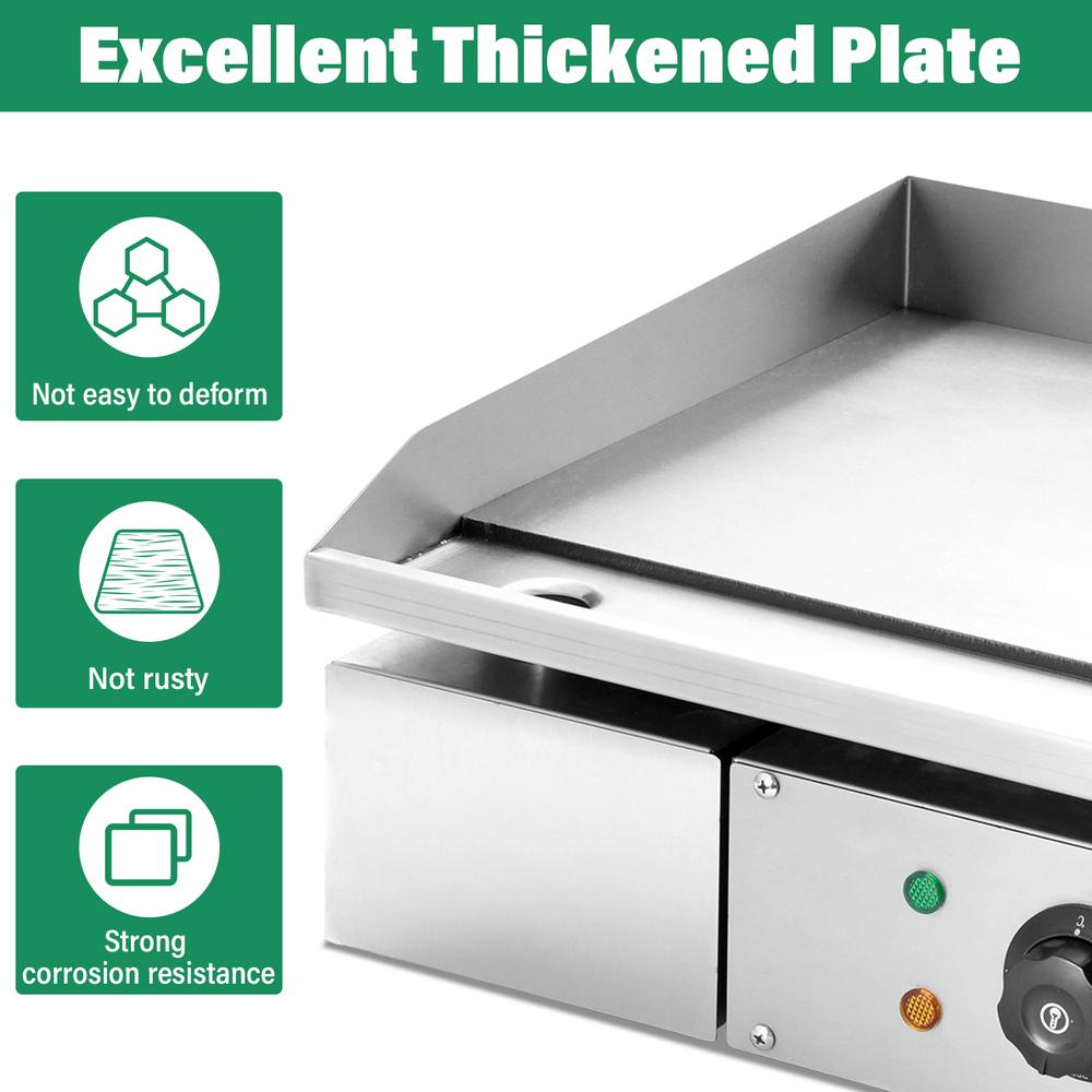 TOHU Electric Countertop Induction Cooktop - 4 Burner Touch Control Stove for Home, Commercial Kitchens & High-Temperature Cookware