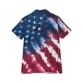 thumbnail image 3 of Teissuly 2024 Summer New Casual Fashion Independence Day Print Short-sleeved Shirt, 3 of 4