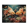 thumbnail image 3 of Designart "Fishing curious Waters III" Animals Print on Natural Pine Wood, 3 of 5