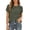 Army Green, variant on Women T-Shirts Knit Tops Hollow Out Cap Sleeve Casual Blouse Summer Beach Cover Up Holiday Solid Color Streetwear