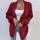 thumbnail image 1 of Chaqueta larga de punto de manga larga informal para mujer a la moda, blusa, abrigo Fridja  po2955, 1 of 5