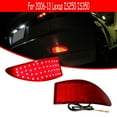 thumbnail image 4 of GTINTHEBOX 2x Red LED Bumper Reflector Signal Tail Brake Lights For 2006-2013 Lexus IS250 IS350, 4 of 10