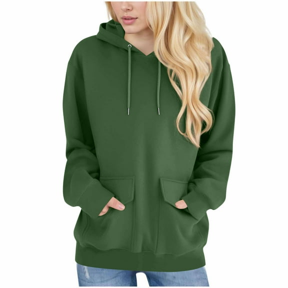 Essentials Hoodie Sweatshirt for Women Round-neck Color-blocked Raglan Long-sleeved T-shirt Loose Top Fall Outfits Fashion Clothes
