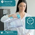 thumbnail image 5 of Perfect Pour 6 Cup Water Filter Pitcher by Aqua Optima, Ergonomic, Eliminates Splashes and Spills, BPA Free, WQA Certified, includes 6 Evolve+ Water Filters, Teal, 5 of 14