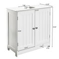 thumbnail image 5 of White Waterproof Bathroom Sink Cabinet w/Magnetic Base & Vintage Knobs - Adjustable Shelf Under Sink Storage 23.6x11.4x23.6 Inch, 5 of 7
