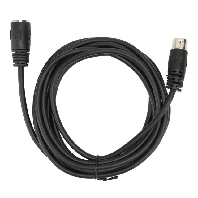 6 Pin DIN Male To Female Cable /9.8FT Long, Pvc Material, Plug And Play, Applicable for Computer Peripherals, Digital Devices, Machine Equipment Signal Detection Indication