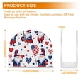 thumbnail image 3 of Gnomes American Flags Napkin Holder for Table Clear Napkin Stand Paper Holder Acrylic Organizer Dispenser Napkins for Dinner Kitchen Restaurant Room, 3 of 8