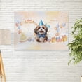 thumbnail image 2 of Watercolor Shih Tzu Happy Birthday Celebration Balloons Gift Party Horizontal Matte Canvas Poster Lion Dog Lover Gifts Wall Art Home Decor - 00028, 2 of 5
