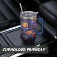 thumbnail image 7 of Happy Halloween Tumbler with Handle and Straws 40 OZ Vacuum Insulated Travel Coffee Mug Birthday Present for Men Dad Son Husband Gifts for Him/Her Coffee Mugs, 7 of 7