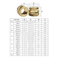 thumbnail image 4 of UNTERING 300Pcs Female Thread Knurled M2-M6 Brass Threaded Insert Round Injections Moulding Knurled Assortment Kits, 4 of 6
