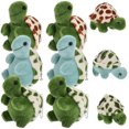 thumbnail image 3 of KAKOWELY 9 llaveros de peluche con forma de mochila, colgantes de peluche y decoración de llaveros de tortuga., 3 of 5
