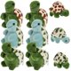 thumbnail image 3 of KAKOWELY 9 llaveros de peluche con forma de mochila, colgantes de peluche y decoración de llaveros de tortuga., 3 of 5