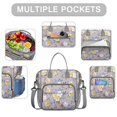 thumbnail image 2 of Pioneer Flower Floral Print Pattern Womens Lunch Box for Work,Insulated Large Lunch Bag for Tween and Teen,Loncheras Para Mujer,Leakproof Adult Lunch Bag for Work,Beach,Travel,Picnic,Camping, 2 of 6