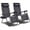 Black, variant on Patiojoy 2PC Zero Gravity Chair Adjustable Recliners Textiliene Beige