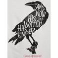 thumbnail image 5 of Game of Thones Game of thrones end of watch raven short sleeve tee, 5 of 5
