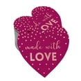 thumbnail image 1 of Inkdotpot Pack Of 100 Real Rose Gold Foil Paper Tags Made With Love Wedding Favor Hang Tags, 1 of 6