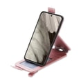 thumbnail image 4 of SaniMore for Google Pixel 8 Magnetic Closure Top & Bottom Flip Wallet Case, Premium PU Leather Cover with Car Mount Card Slot & Adjustable Kickstand Full Body Protective Shell, Rosegold, 4 of 9