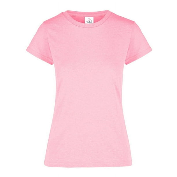 Playera para Dama Color Rosa Neon Tamano Grande Walmart en linea