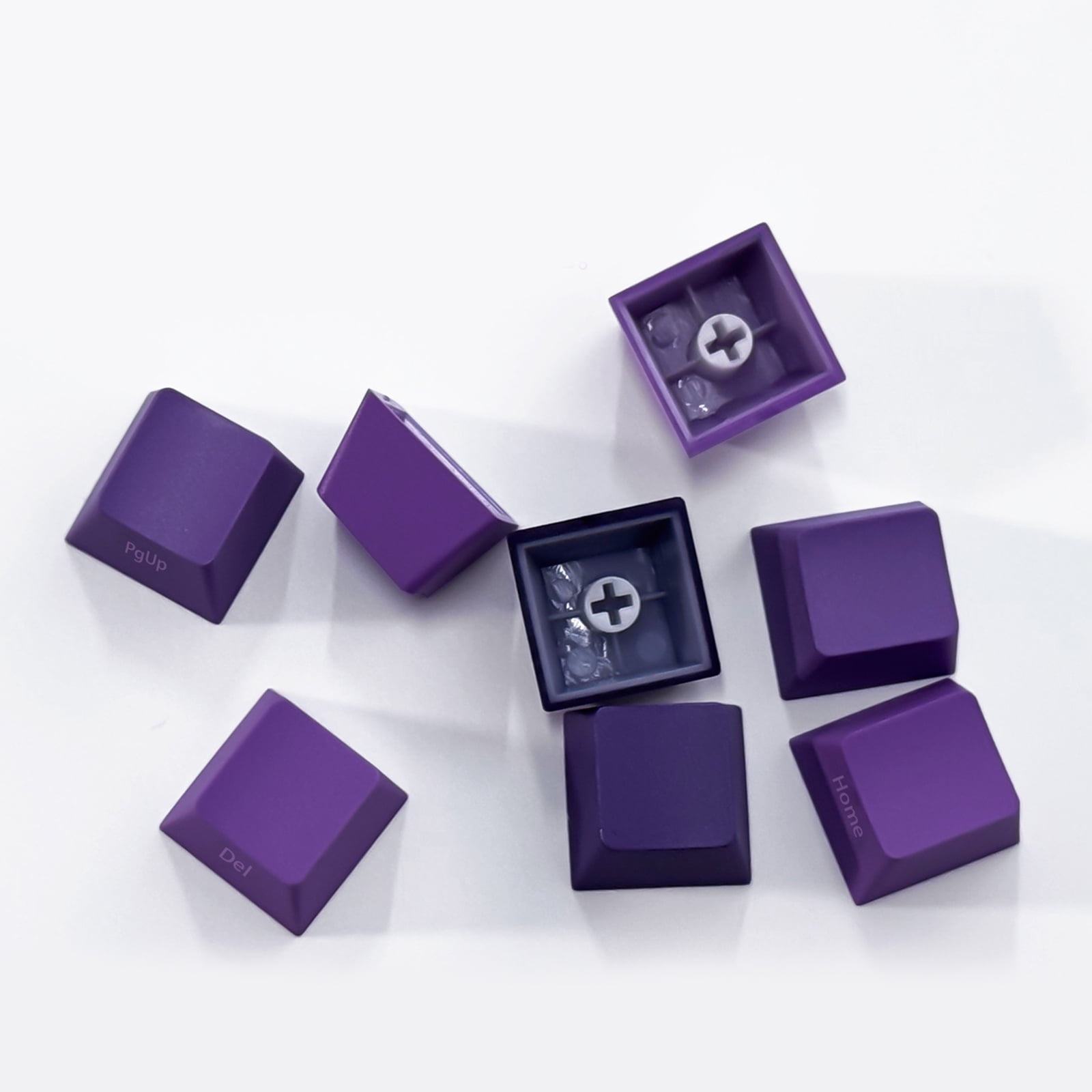 Purplee Gradients Keycaps 134Keys Double Shot Side Print Backlit Keyset, Dye Sublimation, Widely for 60 80 61 64 68 75