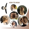 thumbnail image 5 of Clip de garra cruzada, clip de pelo antideslizante, accesorios de garra de pelo mate, clip de garra para mujeres y niñas, 5 of 5