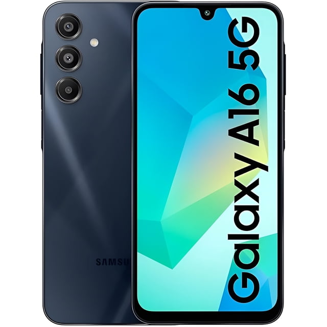 Restored Samsung Galaxy A16 5G - 128GB – Blue Black – 50MP Triple Rear & 13MP Front Camera - Fully Unlocked Smartphone - Excellent Condition