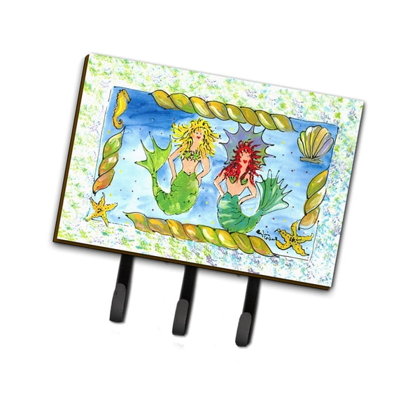 Carolines Treasures 8083TH68 Mermaid Leash or Key Holder Triple Hook multicolor