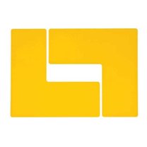 Brady Floor Tape,Yellow,4 inx10 in,L,PK20 104457