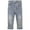 Blue-2095, variant on KIDSCOOL SPACE Baby Girl Boy Elastic Band Inside Ripped Denim Pants,6-12 Months