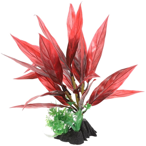 KAKOWELY Planta artificial decorativa resistente al desgaste, planta de acuario reemplazable, decoración de acuario