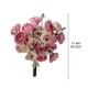thumbnail image 3 of Decoración de pared de ramo de flores artificiales magenta, 3 of 9