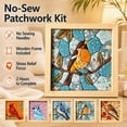 thumbnail image 4 of KRONDO DIY Fabric Art Kit, No-Sew Craft with Wooden Frame & Tucking Tool for Wall Decor & Relaxing Hobby, 4 of 5