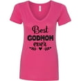 thumbnail image 3 of Inktastic Godmother Best Godmom Ever Women's V-Neck T-Shirt, 3 of 5