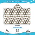 thumbnail image 2 of Brown Bigfoot and Pine Tree Pattern Hooded Bath Towel，50"x30" for Ages 3 To 12 Kids, Quick Dry Lightweight Soft Microfiber Hood Beach Towel Cover Up for Kids, 2 of 7
