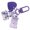 Purple, variant on Vibrant Hear Bear Pendant Keychain Colorful Keychain Decoration Bag Decoration Stylish Keychain Bag Accessory