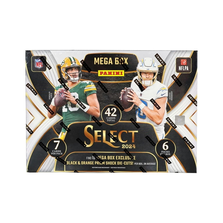 Panini, 2024 Panini Select Football Hobby Mega Box, Black & Orange