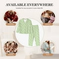 thumbnail image 7 of Honeii Green Avocado print Women's Pajama Sets Long Sleeve Button Down Sleepwear Nightwear Soft Pjs Lounge Sets-Medium, 7 of 7