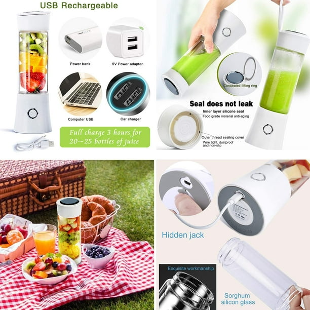 Mini Mixeur Portable, Mixeur À Jus, Mélangeur Personnel Usb Avec Une