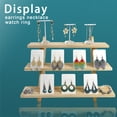 thumbnail image 3 of Expositor de Pendientes Auroal de Madera de 3 Niveles para Figuras y Cupcakes, 3 of 6