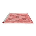 thumbnail image 2 of Ahgly Company Machine Washable Indoor Square Abstract Red Modern Area Rugs, 7' Square, 2 of 4