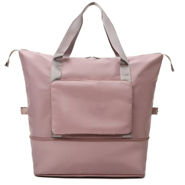 Bolsa de viaje plegable de gran capacidad Ligero impermeable Bolsas de equipaje de mano Organizador Abanopi Rosa