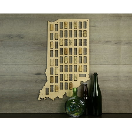 Wine Cork Traps State Of Indiana Wooden Wine Cork Holder Organizer